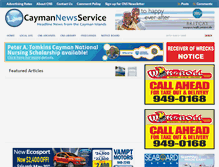Tablet Screenshot of caymannewsservice.com